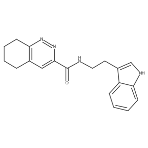 N-[2-(1H-Indol-3-yl)ethyl]-5,6,7,8-tetrahydrocinnoline-3-carboxamide结构式