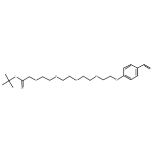 Ald-benzyl-PEG5-CH2 tBu-ester结构式