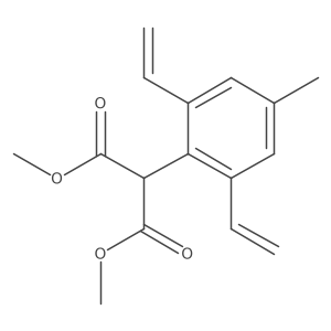 1,3-Dimethyl 2-(2,6-diethenyl-4-methylphenyl)propanedioate Structure