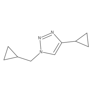 4-cyclopropyl-1-(cyclopropylmethyl)-1H-1,2,3-triazole结构式