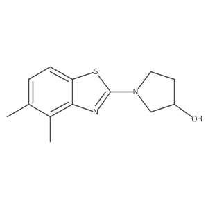 1-(4,5-Dimethyl-1,3-benzothiazol-2-yl)pyrrolidin-3-ol结构式