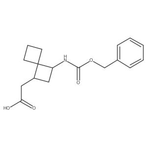 2-(3-{[(Benzyloxy)carbonyl]amino}spiro[3.3]heptan-1-yl)acetic acid Structure