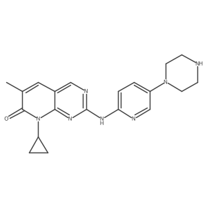 8-cyclopropyl-6-methyl-2-{[5-(piperazin-1-yl)pyridin-2-yl]amino}-7H,8H-pyrido[2,3-d]pyrimidin-7-one Structure