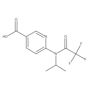 6-[2,2,2-trifluoro-N-(propan-2-yl)acetamido]pyridine-3-carboxylic acid Structure