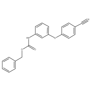 benzyl N-[3-(4-cyanophenoxy)phenyl]carbamate结构式