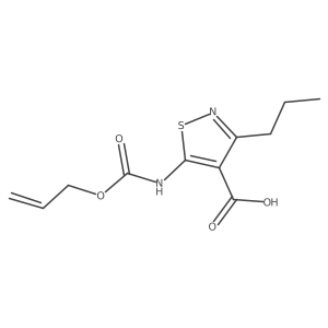 5-{[(Prop-2-en-1-yloxy)carbonyl]amino}-3-propyl-1,2-thiazole-4-carboxylic acid结构式