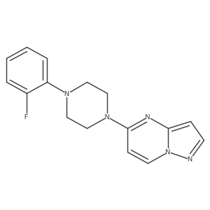 1-(2-Fluorophenyl)-4-{pyrazolo[1,5-a]pyrimidin-5-yl}piperazine结构式