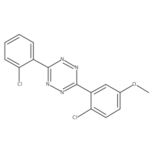 3-(2-chloro-5-methoxy-phenyl)-6-(2-chlorophenyl)-1,2,4,5-tetrazine结构式