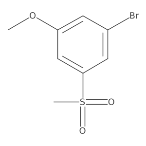 1-bromo-3-methoxy-5-(methylsulfonyl)Benzene结构式