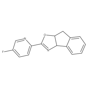 (3aS,8aR)-2-(5-Fluoropyridin-2-yl)-3a,8a-dihydro-8H-indeno[1,2-d]oxazole结构式