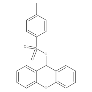 9H-xanthen-9-yl 4-methylbenzene-1-sulfonate结构式
