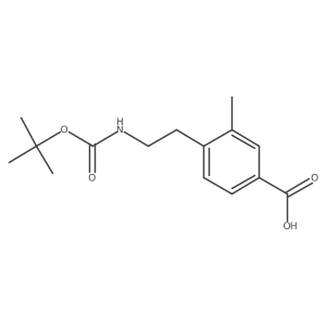 4-(2-{[(Tert-butoxy)carbonyl]amino}ethyl)-3-methylbenzoic acid Structure