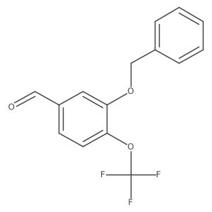 3-(Benzyloxy)-4-(trifluoromethoxy)benzaldehyde结构式