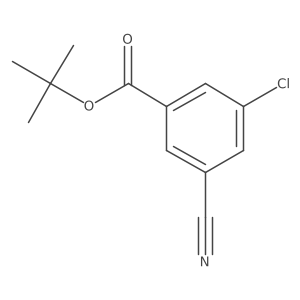 Tert-butyl 3-chloro-5-cyanobenzoate结构式