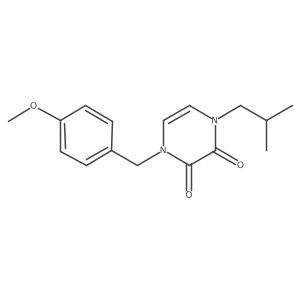 1-[(4-Methoxyphenyl)methyl]-4-(2-methylpropyl)-1,2,3,4-tetrahydropyrazine-2,3-dione结构式