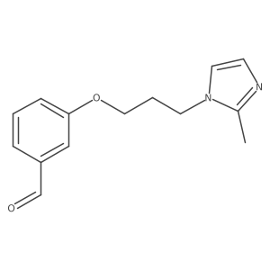 3-(3-(2-methyl-1H-imidazol-1-yl)propoxy)benzaldehyde结构式