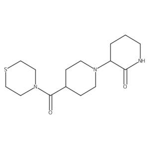 4-(Thiomorpholine-4-carbonyl)-[1,3-bipiperidine]-2-one结构式