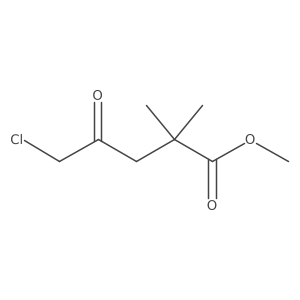 Methyl 5-chloro-2,2-dimethyl-4-oxopentanoate结构式