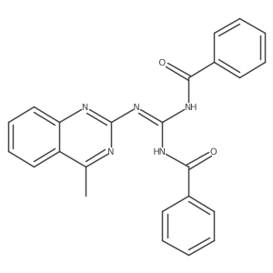 N-{(Z)-[(4-methylquinazolin-2-yl)amino][(phenylcarbonyl)amino]methylidene}benzamide结构式