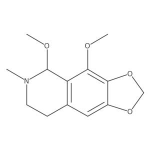 5,6,7,8-Tetrahydro-4,5-dimethoxy-6-methyl-1,3-dioxolo[4,5-g]isoquinoline结构式