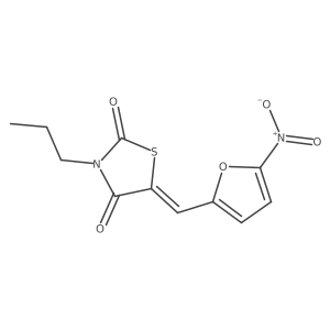 2,4-Thiazolidinedione, 5-[(5-nitro-2-furanyl)met Structure