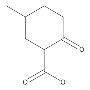 5-Methyl-2-oxocyclohexane-1-carboxylic acid结构式