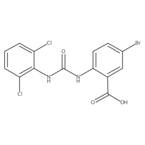 5-Bromo-2-[3-(2,6-dichloro-phenyl)-ureido]-benzoic acid结构式