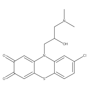 8-Chloro-10-[3-(dimethylamino)-2-hydroxypropyl]phenothiazine-2,3-dione结构式