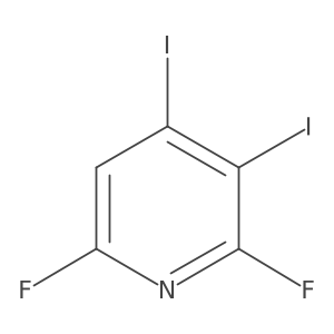 2,6-Difluoro-3,4-diiodopyridine Structure