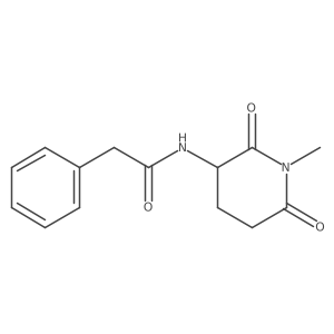 N-(1-Methyl-2,6-dioxo-3-piperidinyl)benzeneacetamide结构式