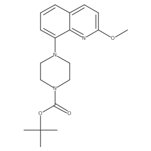 1,1-Dimethylethyl 4-(2-methoxy-8-quinolinyl)-1-piperazinecarboxylate Structure