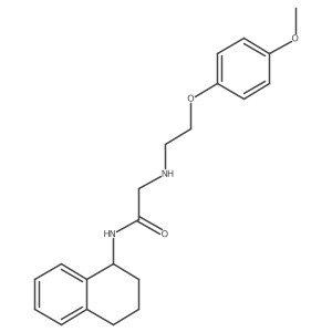 2-{[2-(4-methoxyphenoxy)ethyl]amino}-N-(1,2,3,4-tetrahydronaphthalen-1-yl)acetamide结构式