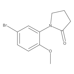 1-(5-Bromo-2-methoxyphenyl)-2-pyrrolidinone Structure