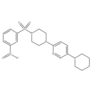 4-(6-(4-((3-Nitrophenyl)sulfonyl)piperazin-1-yl)pyridazin-3-yl)morpholine Structure