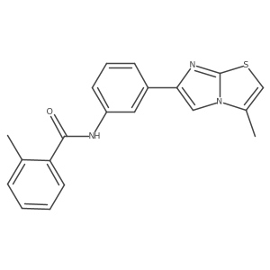 2-methyl-N-(3-(3-methylimidazo[2,1-b]thiazol-6-yl)phenyl)benzamide Structure
