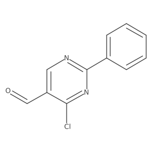 4-Chloro-2-phenylpyrimidine-5-carbaldehyde结构式