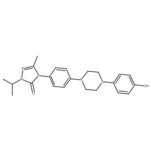 2,4-Dihydro-4-[4-[4-(4-hydroxyphenyl)-1-piperazinyl]phenyl]-5-methyl-2-(1-methylethyl)-3H-1,2,4-triazol-3-one Structure