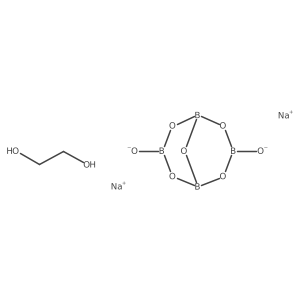 Disodium;3,7-dioxido-2,4,6,8,9-pentaoxa-1,3,5,7-tetraborabicyclo[3.3.1]nonane;ethane-1,2-diol Structure