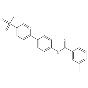 N-[4-(6-methanesulfonylpyridazin-3-yl)phenyl]-3-methylbenzamide结构式
