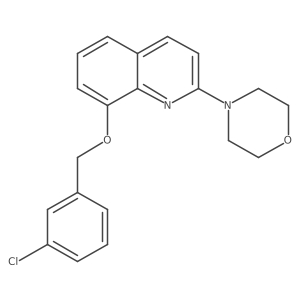 8-[(3-Chlorophenyl)methoxy]-2-(morpholin-4-yl)quinoline结构式