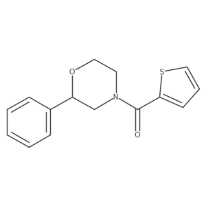 (2-Phenylmorpholino)(thiophen-2-yl)methanone结构式