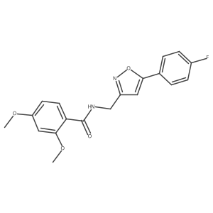 N-((5-(4-fluorophenyl)isoxazol-3-yl)methyl)-2,4-dimethoxybenzamide Structure