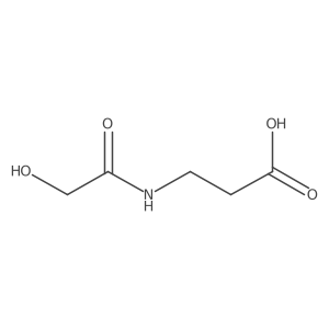 3-(2-Hydroxyacetamido)propanoic acid Structure