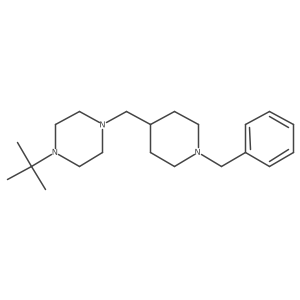 1-(1-Benzylpiperidin-4-yl)methyl-4-tert-butyl-piperazine结构式