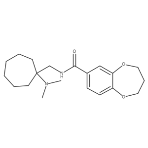 N-{[1-(dimethylamino)cycloheptyl]methyl}-3,4-dihydro-2H-1,5-benzodioxepine-7-carboxamide Structure