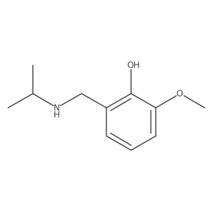 2-Methoxy-6-{[(propan-2-yl)amino]methyl}phenol Structure