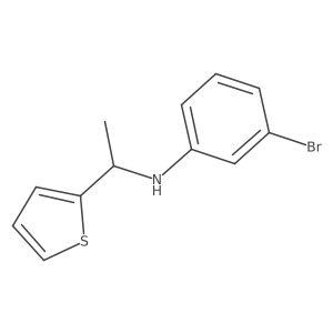 3-Bromo-N-[1-(thiophen-2-YL)ethyl]aniline结构式