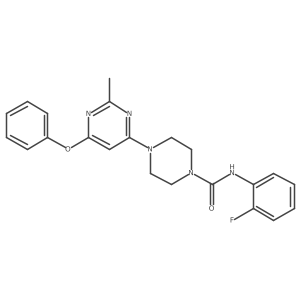 N-(2-fluorophenyl)-4-(2-methyl-6-phenoxypyrimidin-4-yl)piperazine-1-carboxamide Structure