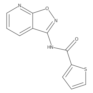 N-([1,2]oxazolo[5,4-b]pyridin-3-yl)thiophene-2-carboxamide结构式