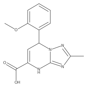 7-(2-Methoxyphenyl)-2-methyl-4,7-dihydro[1,2,4]triazolo[1,5-a]pyrimidine-5-carboxylic acid结构式